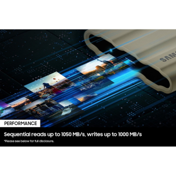 SSD USB 3.2 2TB T7 Shield Samsung (MU-PE2T0R/WW)