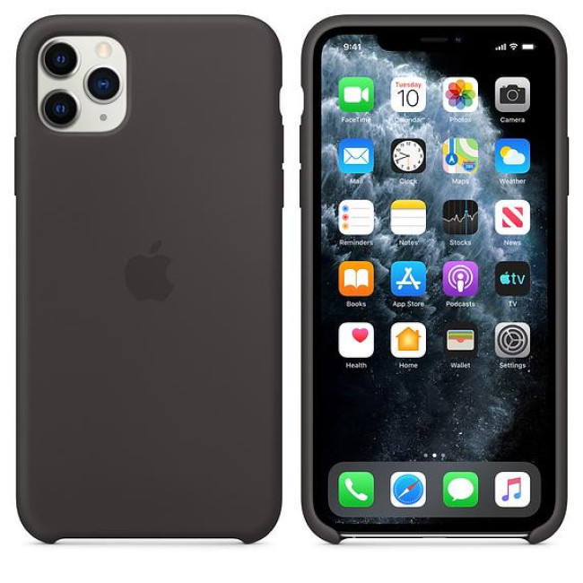 Чехол Apple iPhone 11 Pro Max Silicone Case - Black (MX002)