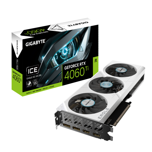 Gigabyte GeForce RTX4060Ti 8Gb EAGLE OC ICE (GV-N406TEAGLEOC ICE-8GD)