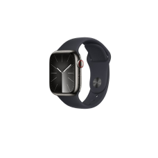 Apple Watch Series 9 GPS + Cellular 41mm Graphite S. Steel Case w. Midnight S. Band - M/L (MRJ93)
