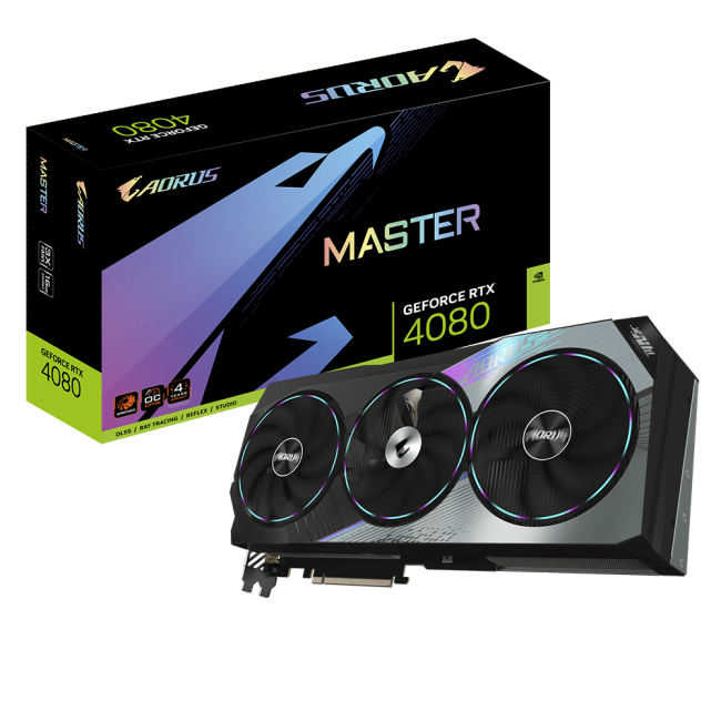 Видеокарта Gigabyte GeForce RTX4080 16Gb AORUS MASTER (GV-N4080AORUS M-16GD)