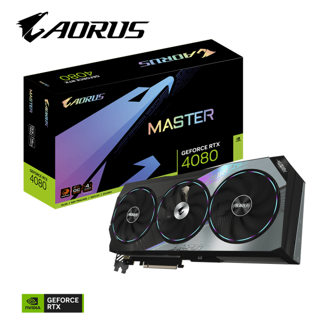 Видеокарта Gigabyte GeForce RTX4080 16Gb AORUS MASTER (GV-N4080AORUS M-16GD)