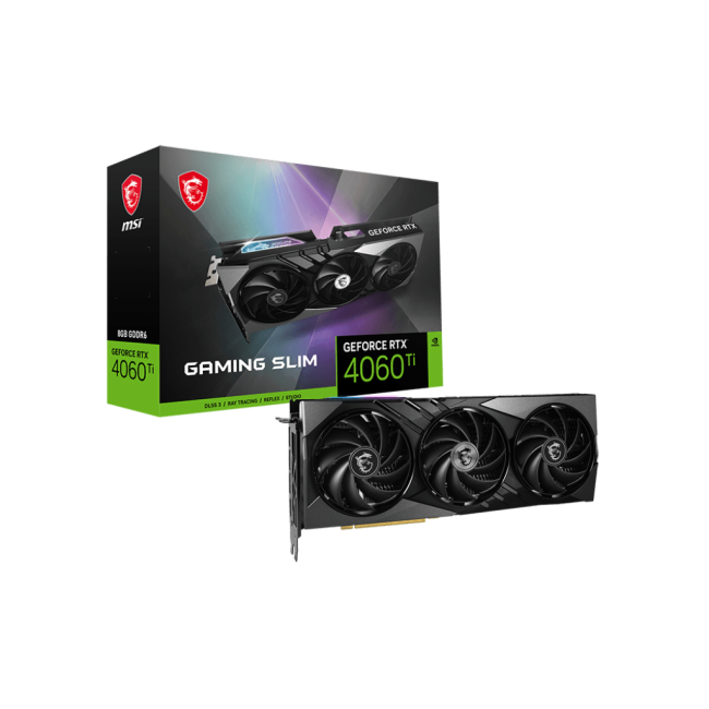 MSI GeForce RTX4060Ti 8Gb GAMING X SLIM (RTX 4060 Ti GAMING X SLIM 8G)