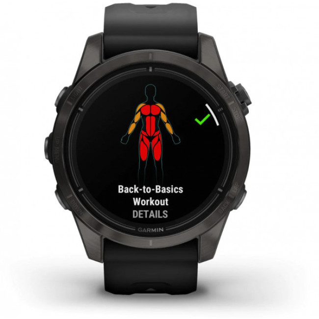 Garmin Epix Pro Gen 2 Sapphire 42mm Carbon G. DLC Ti. with Black Band (010-02802-14/15)