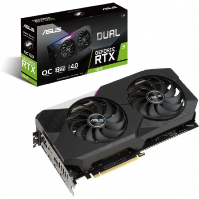 Відеокарта ASUS GeForce RTX3070 8Gb DUAL OC V2 LHR (DUAL-RTX3070-O8G-V2)