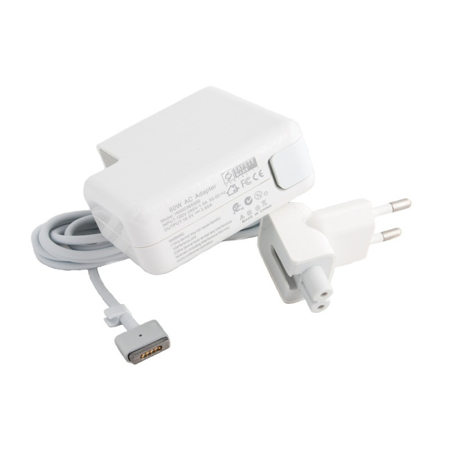 Блок живлення для ноутбуков PowerPlant APPLE 220V, 16.5V 60W 3.65A (MagSafe 2)