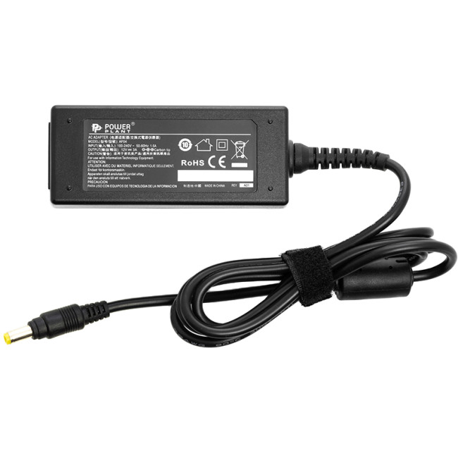 Блок живлення для ноутбуков PowerPlant ASUS 220V, 12V 36W 3A (4.8*1.7)