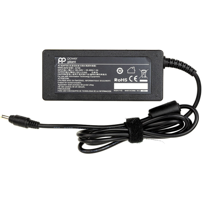 Блок живлення для ноутбуков PowerPlant ASUS 220V, 19V 50W 2.64A (4.8*1.7)