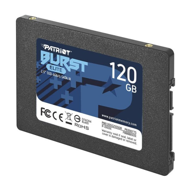 SSD накопитель PATRIOT Burst Elite 120 GB (PBE120GS25SSDR)