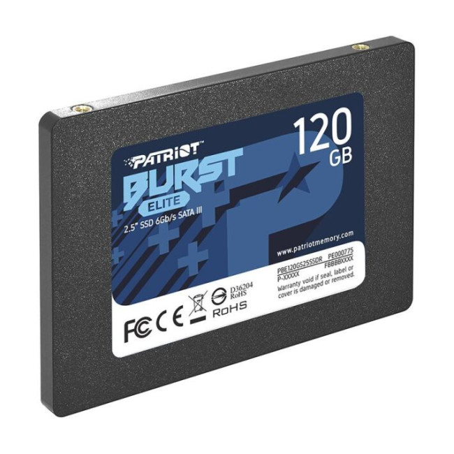 SSD накопитель PATRIOT Burst Elite 120 GB (PBE120GS25SSDR)