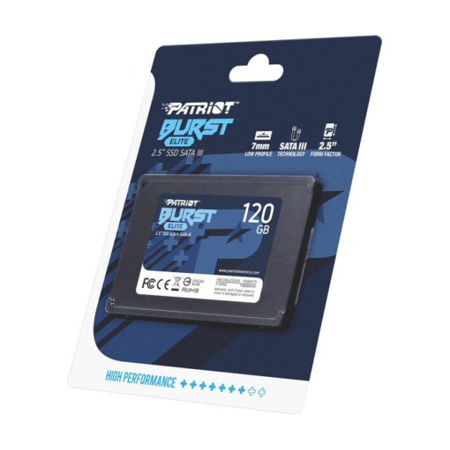 SSD накопитель PATRIOT Burst Elite 120 GB (PBE120GS25SSDR)