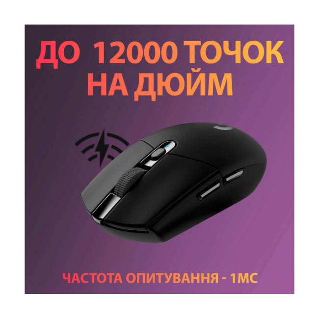 Мышь Logitech G305 Lightspeed Black (910-005282, 910-005280)