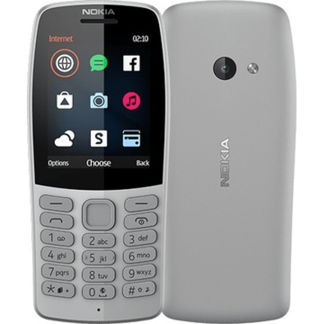 Мобільний телефон Nokia 210 Dual Sim 2019 Grey (16OTRD01A03) (UA)