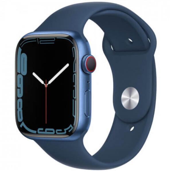 Продаж Apple Watch Series 7 GPS + Cellular 41mm Blue Aluminum Case w. Abyss Blue S. Band (MKHC3)