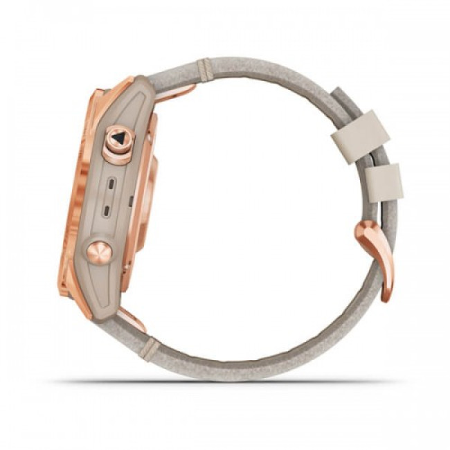 Garmin Fenix 7S Sapphire Solar Rose G. Titanium w. Limestone L. Band (010-02539-35)