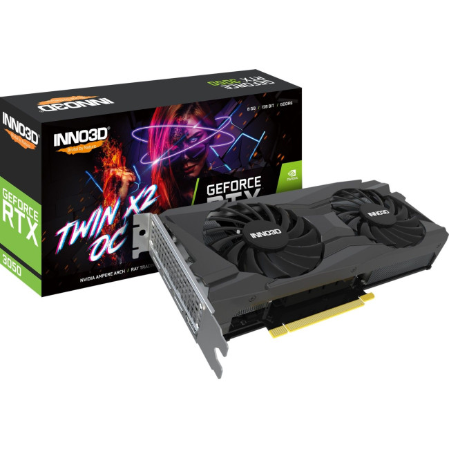 Видеокарта Inno3D GeForce RTX 3050 TWIN X2 OC (N30502-08D6X-11902130)