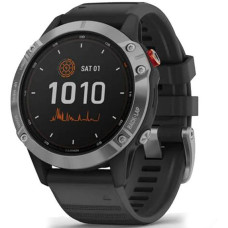 Garmin Fenix 6 Solar Silver with black band (010-02410-00)