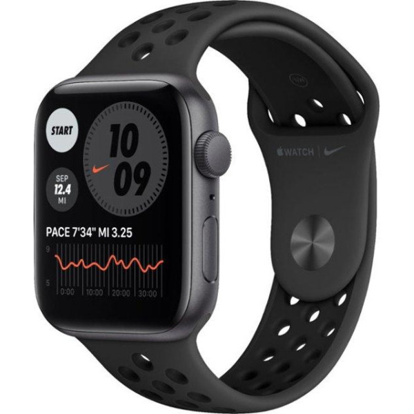 Apple Watch Nike SE 44mm GPS Space Gray Aluminum Case w. Anthracite/Black Nike Sport B. (MYYK2)