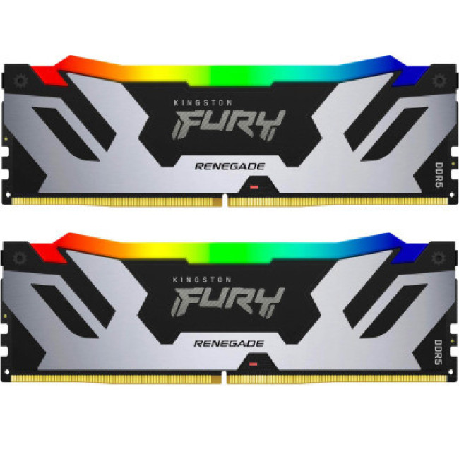 Kingston FURY 32 GB (2x16GB) DDR5 7600 MHz Renegade Silver/Black RGB (KF576C38RSAK2-32)