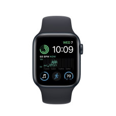 Apple Watch SE 2 GPS + Cellular 40mm Midnight Aluminum Case w. Midnight S. Band - M/L (MNTN3)