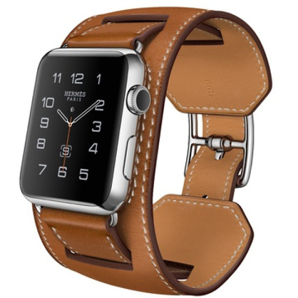 Умные часы Apple Watch Hermes Cuff 42mm with Fauve Barenia Leather Band (MLCE2)