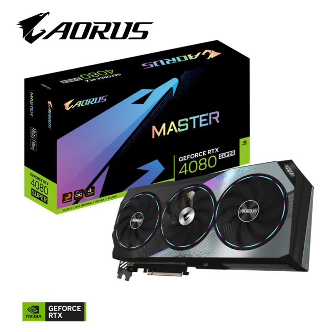 Видеокарта Gigabyte GeForce RTX 4080 SUPER AORUS MASTER 16384MB (GV-N408SAORUS M-16GD)