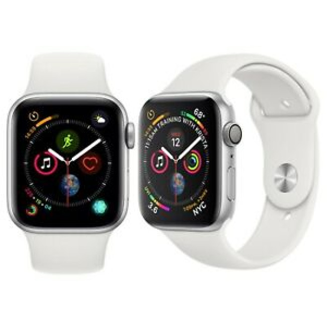 Apple Watch Series 6 GPS 44mm Silver Aluminum Case w. White Sport B. (M00D3)