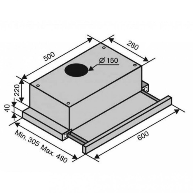 Ventolux GARDA 60 INOX (1300) SMD LED