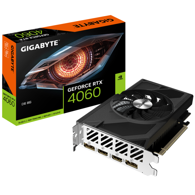 Gigabyte GeForce RTX4060 8Gb (GV-N4060D6-8GD)