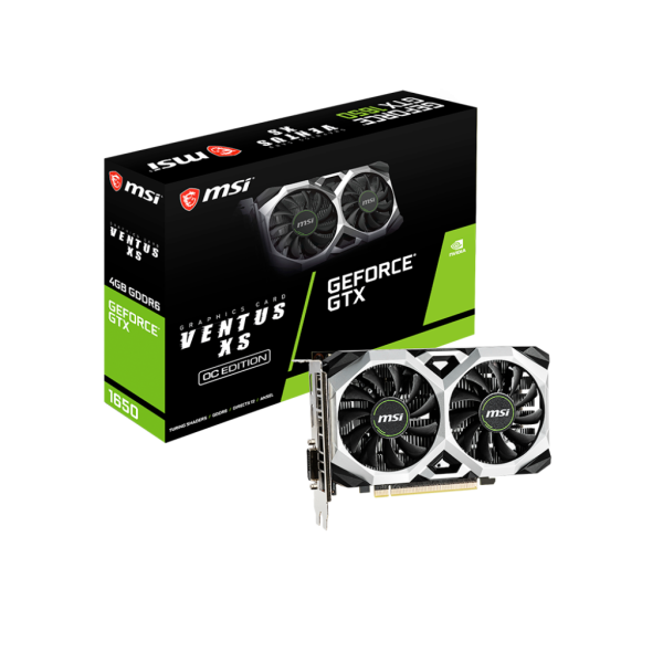 Купити MSI GeForce GTX1650 4096Mb D6 VENTUS XS OC (GTX 1650 D6 VENTUS XS OCV3) в інтернет-магазині