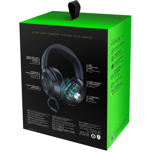 Razer Kraken V3 X Black FRML Packaging (RZ04-03750300-R3M1)