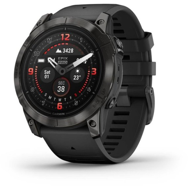 Garmin Epix Pro Gen 2 Sapphire 51mm Carbon G. DLC Tit. with Black Band (010-02804-00/01)