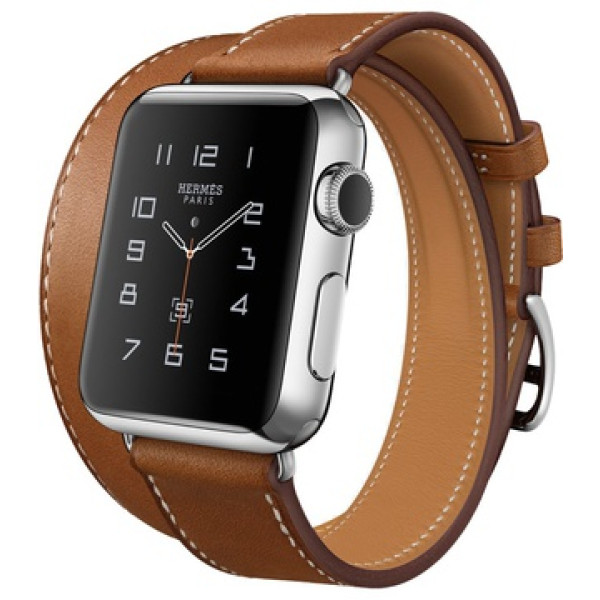 Умные часы Apple Watch Hermes Double Tour 38mm with Fauve Barenia Leather Band
