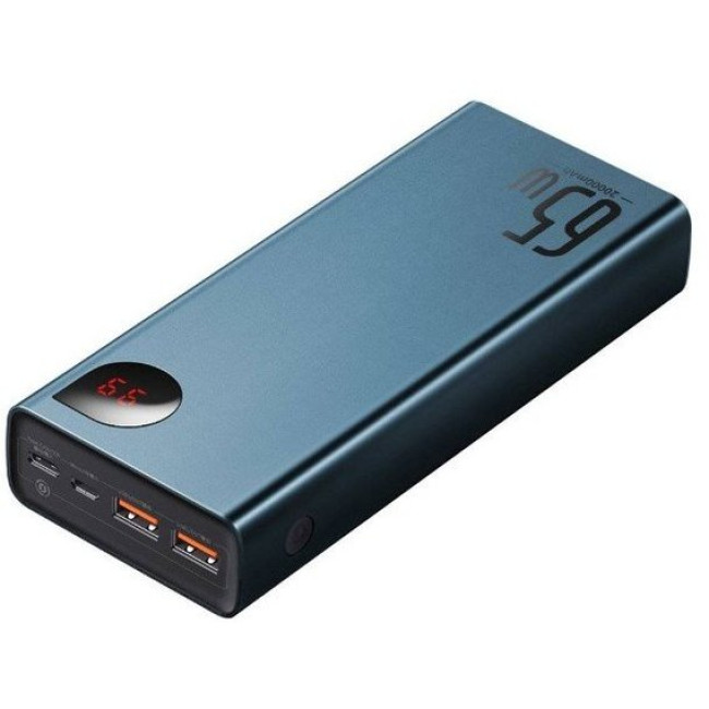 Внешний аккумулятор Baseus Adaman Metal Digital Display Quick Charge Power Bank 65W 20000mAh Blue (PPIMDA-D03)