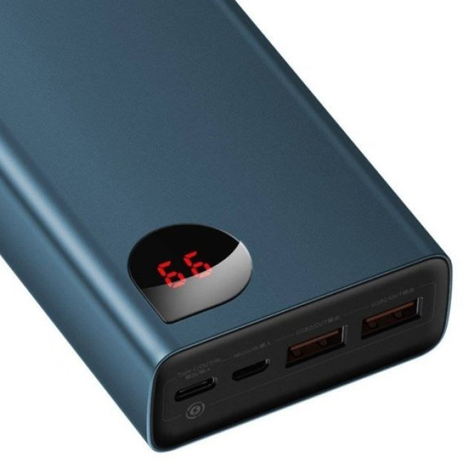 Внешний аккумулятор Baseus Adaman Metal Digital Display Quick Charge Power Bank 65W 20000mAh Blue (PPIMDA-D03)