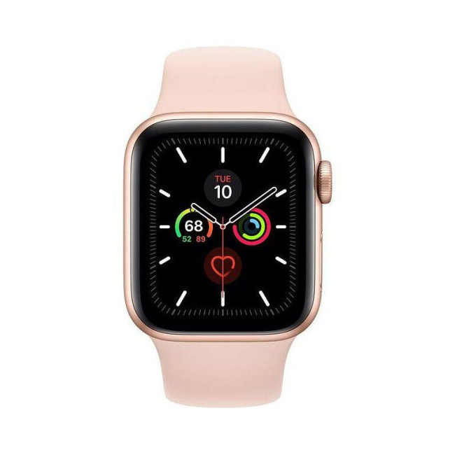 Apple Watch Series 5 GPS 44mm Gold Aluminum w. Pink Sand b.- Gold Aluminum (MWVE2)