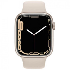 Apple Watch Series 7 GPS + Cellular 45mm S. Aluminum Case w. Starlight S. Band (MKJ83)