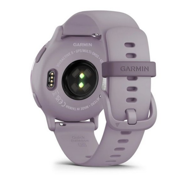 Garmin vivoactive 5 Metallic Orchid Aluminum Bezel with Orchid Case and Silicone (010-02862-13)