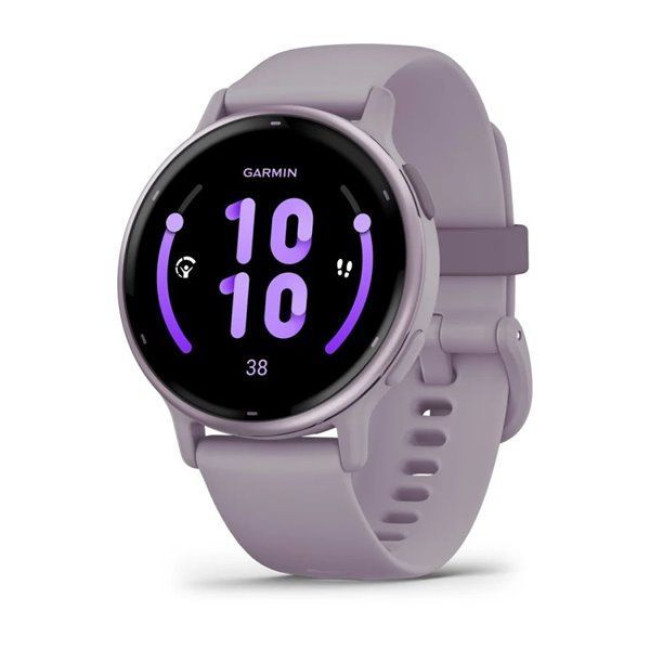 Garmin vivoactive 5 Metallic Orchid Aluminum Bezel with Orchid Case and Silicone (010-02862-13)