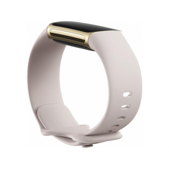 Fitbit Charge 5 Lunar White/Soft Gold Stainless Steel (FB421GLWT)