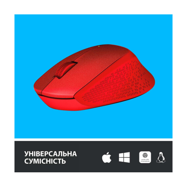 Мышь Logitech M330 Silent Plus Red (910-004911)