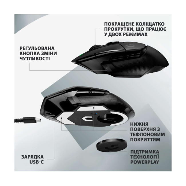 Мышь Logitech G502 X Lightspeed Wireless Black (910-006180)