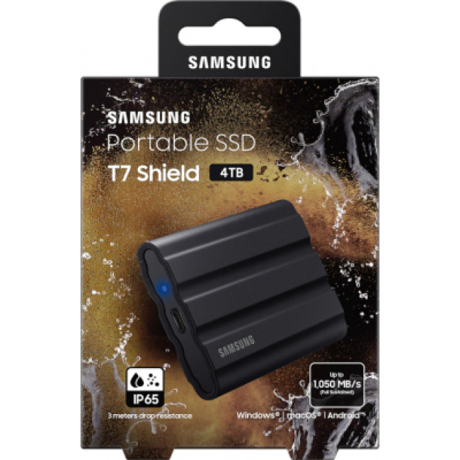 SSD накопитель Samsung T7 Shield 4 TB Black (MU-PE4T0S/EU)