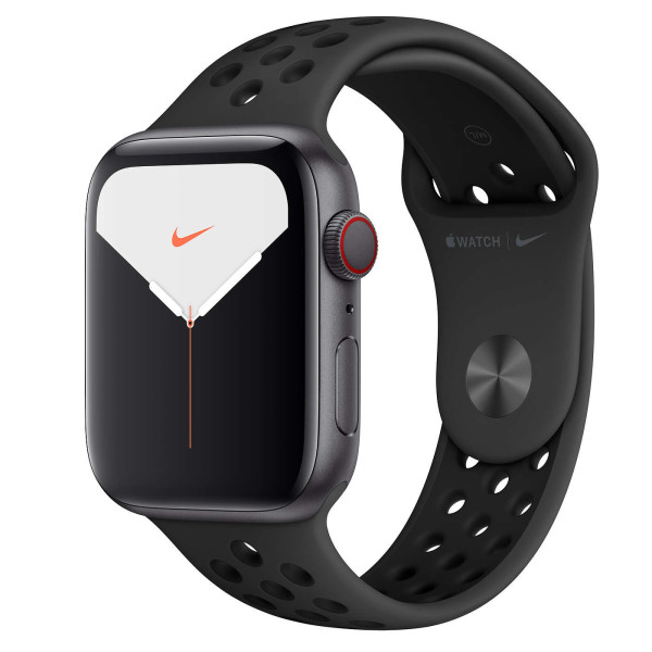 Apple Watch Series 5 GPS + LTE 44mm Space Gray Aluminum w. Anthracite/Bl Nike Sport Band (MX3A2/MX3F2)