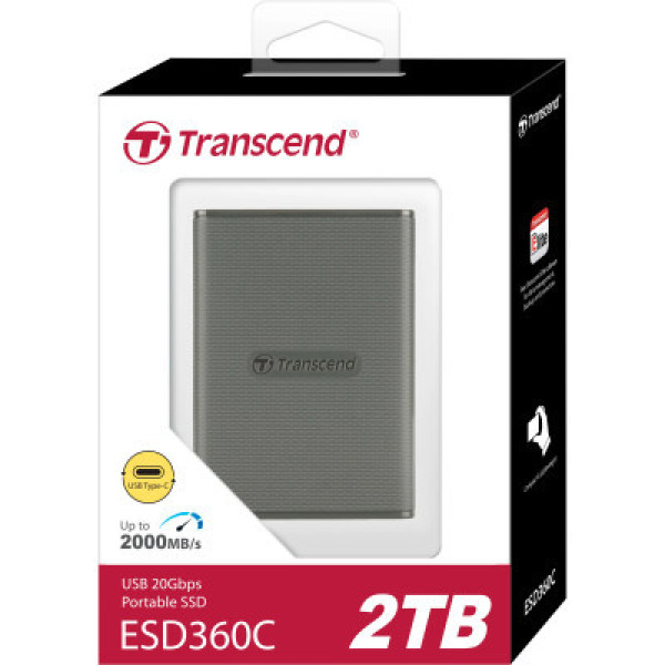 Transcend ESD360C 2 TB Gray (TS2TESD360C)