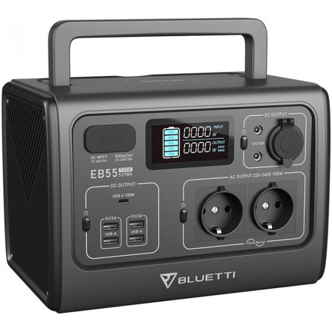 BLUETTI EB55 Portable Power Station 700W 537Wh (PB930340)