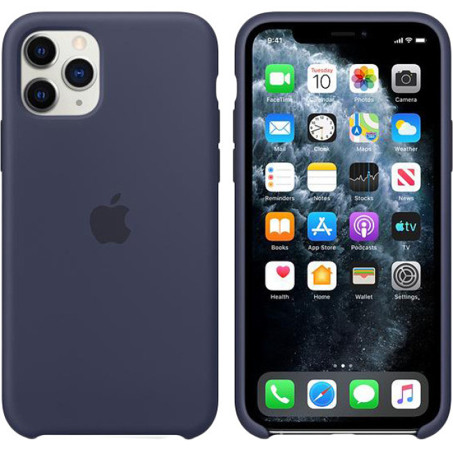 Чехол для телефона Apple iPhone 11 Pro Silicone Case - Midnight Blue (MWYJ2)