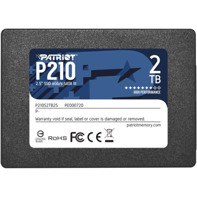 SSD накопитель PATRIOT P210 2 TB (P210S2TB25)