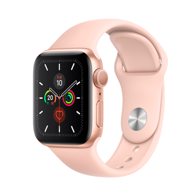 Apple Watch Series 5 GPS 40mm Gold Aluminum w. Pink Sand b.- Gold Aluminum (MWV72)