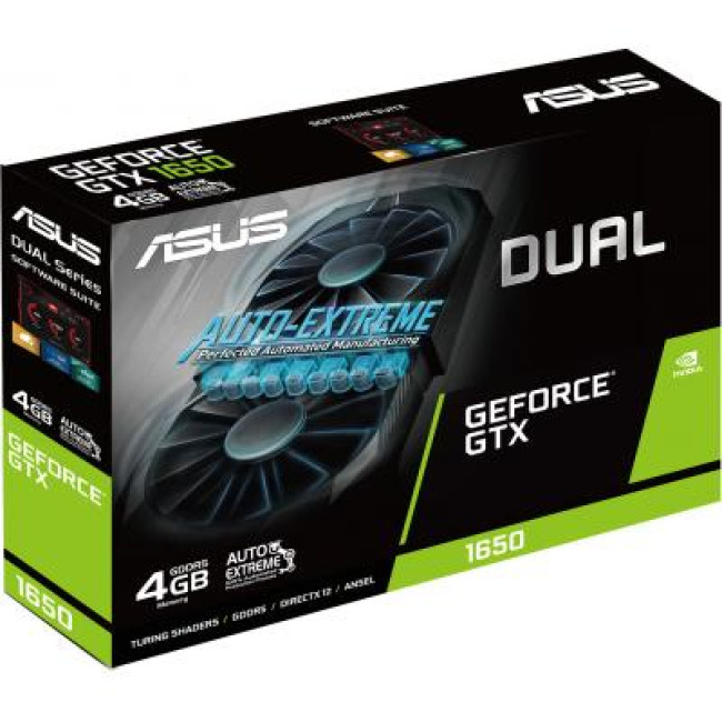 Видеокарта ASUS GeForce GTX1650 4096Mb DUAL (DUAL-GTX1650-4G)